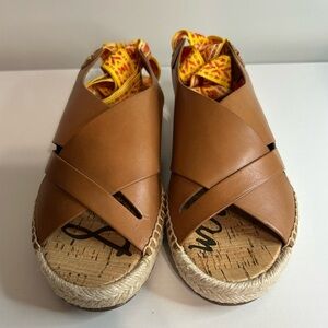 Sam Edelman Alisha‎ Tie Espadrille Sandals NWOB, 7.5M